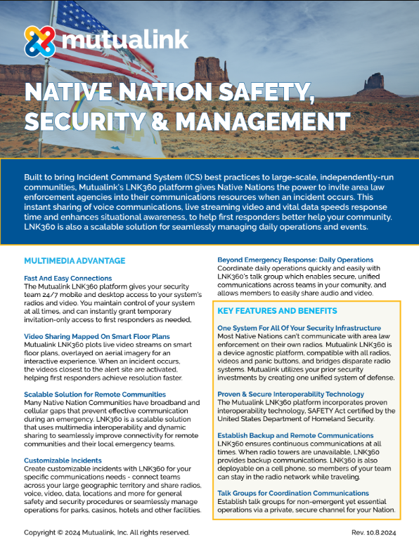 Native Nation Safety and Security